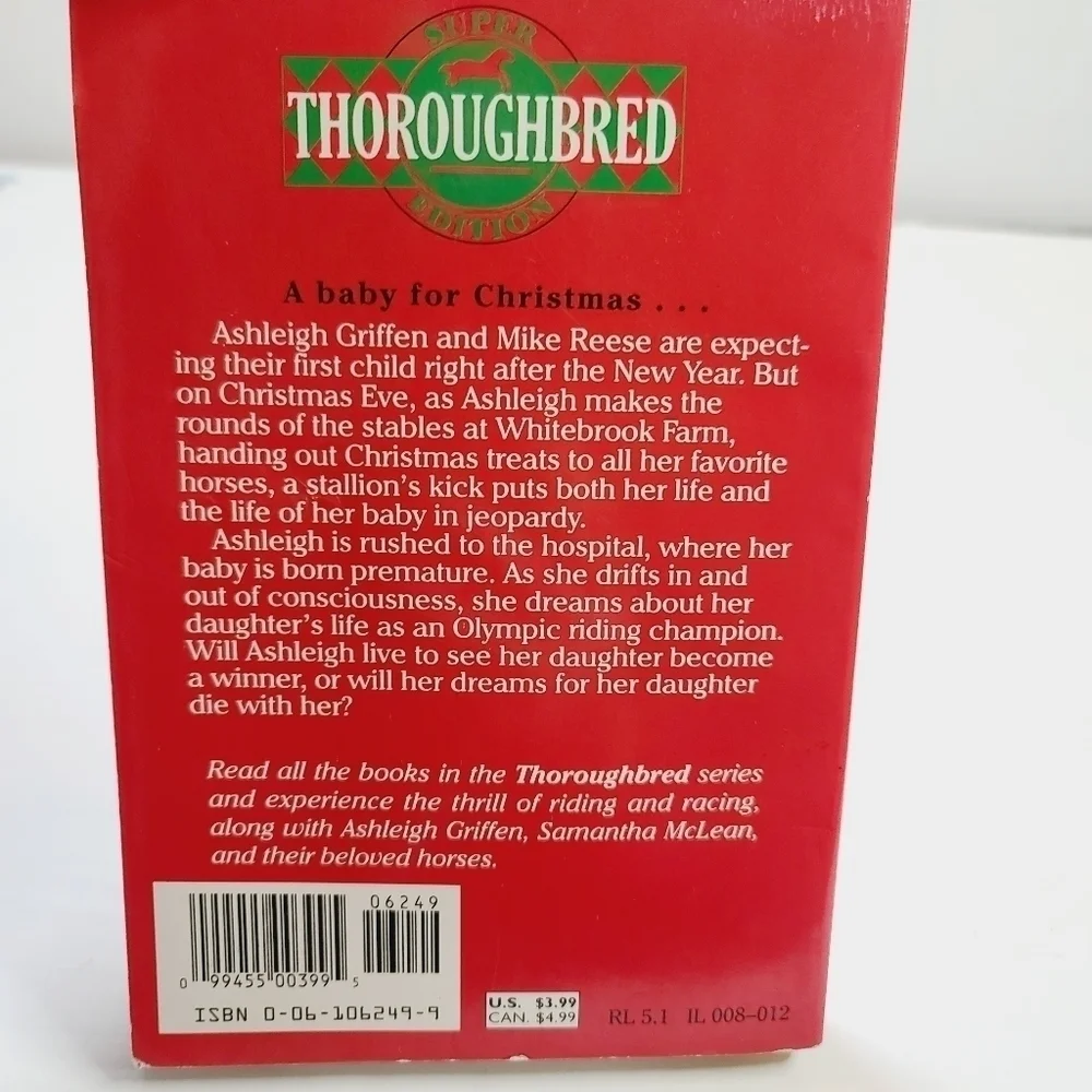 Vintage 90s Thoroughbred Super Edition Ashleigh's Christmas Miracle